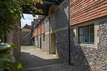 The front door is to the right.