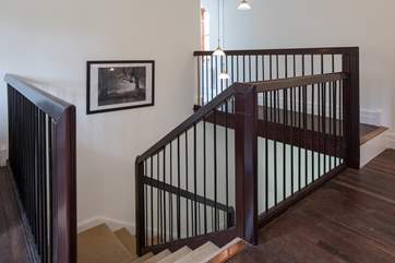 This magnificent staircase adds to the sense of space in this beautiful building.