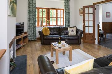 Garden views from the spacious sitting-room.