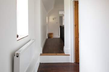 The first floor landing has a step up and this is the same size step down, between bedrooms 1 and 3.