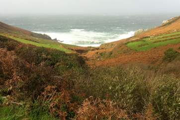 A stroll across moorland to the sea.