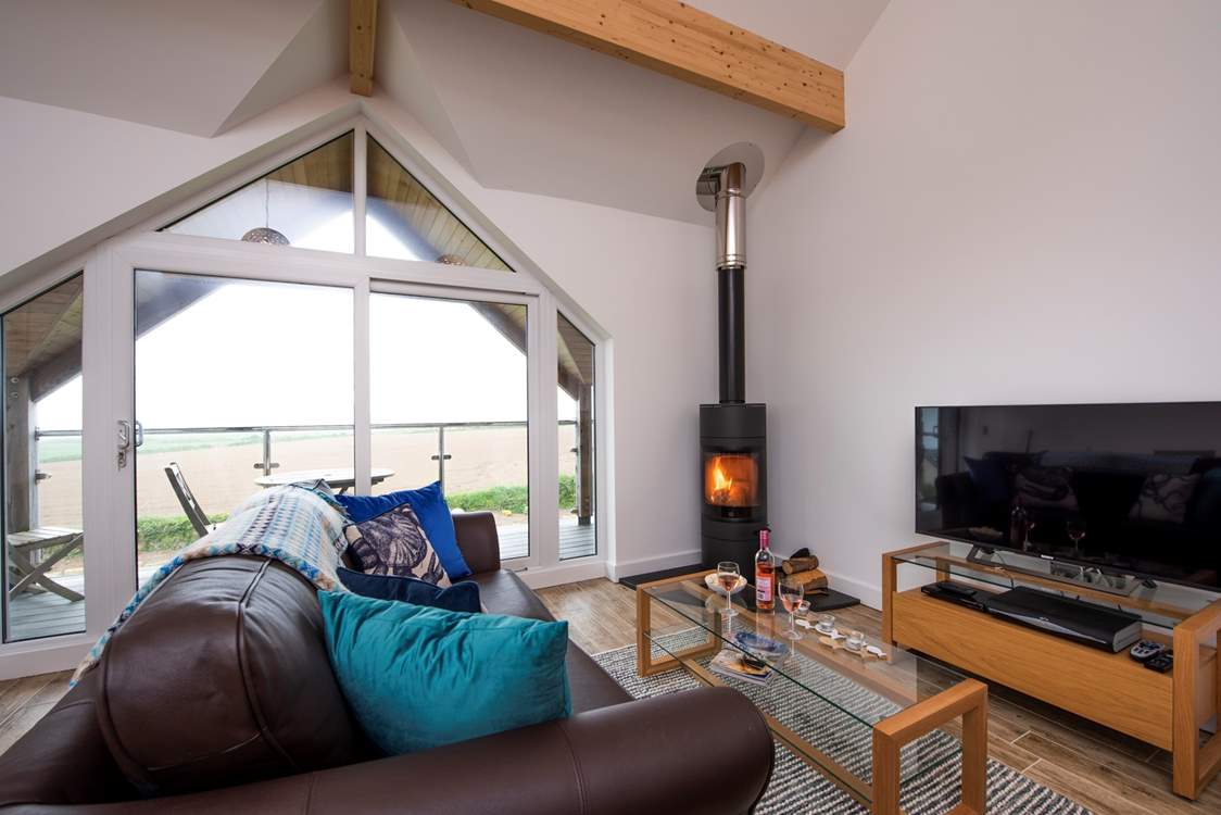 Access to the balcony from the first floor living area.