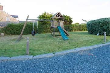 A children's play-area in the garden.