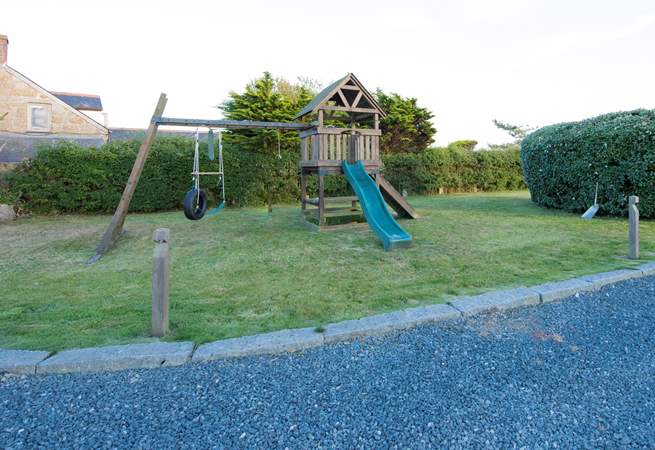 A children's play-area in the garden.