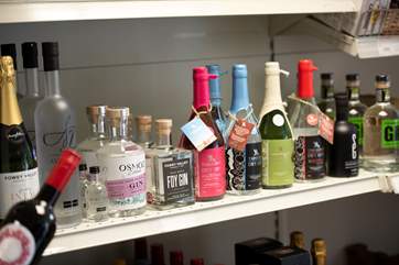And a selection of gin too!