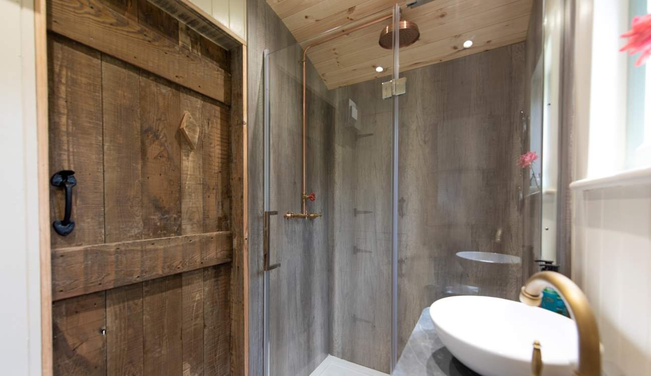 The shower is a great size! 