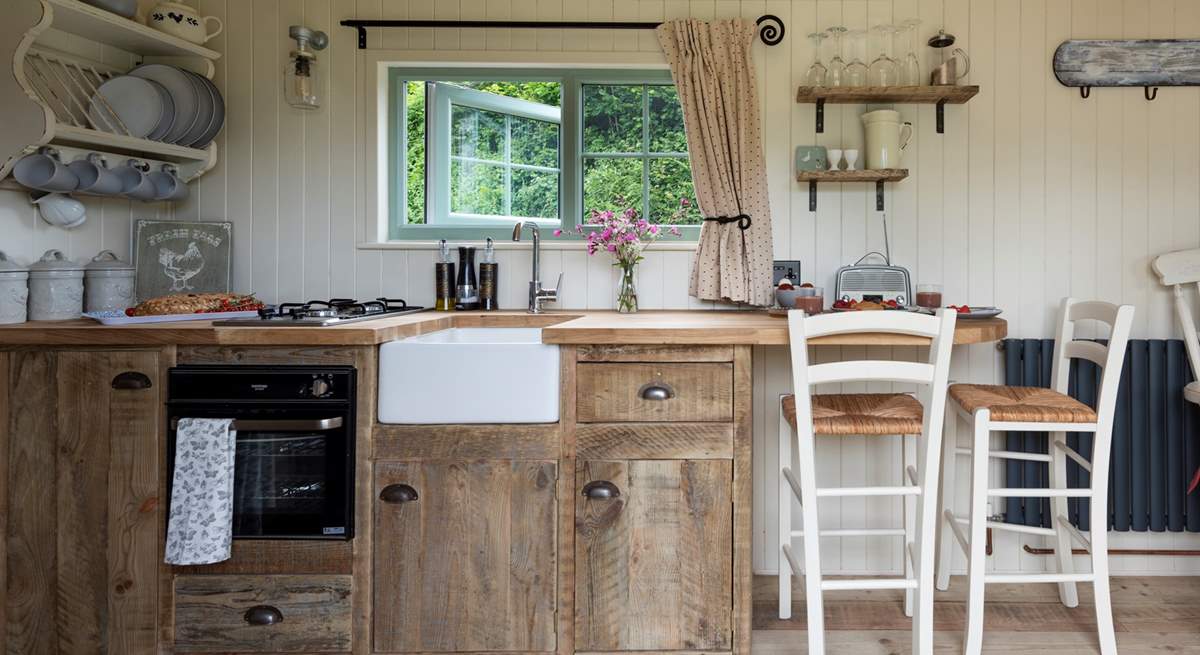 The kitchen is fully fitted and beautifully finished.