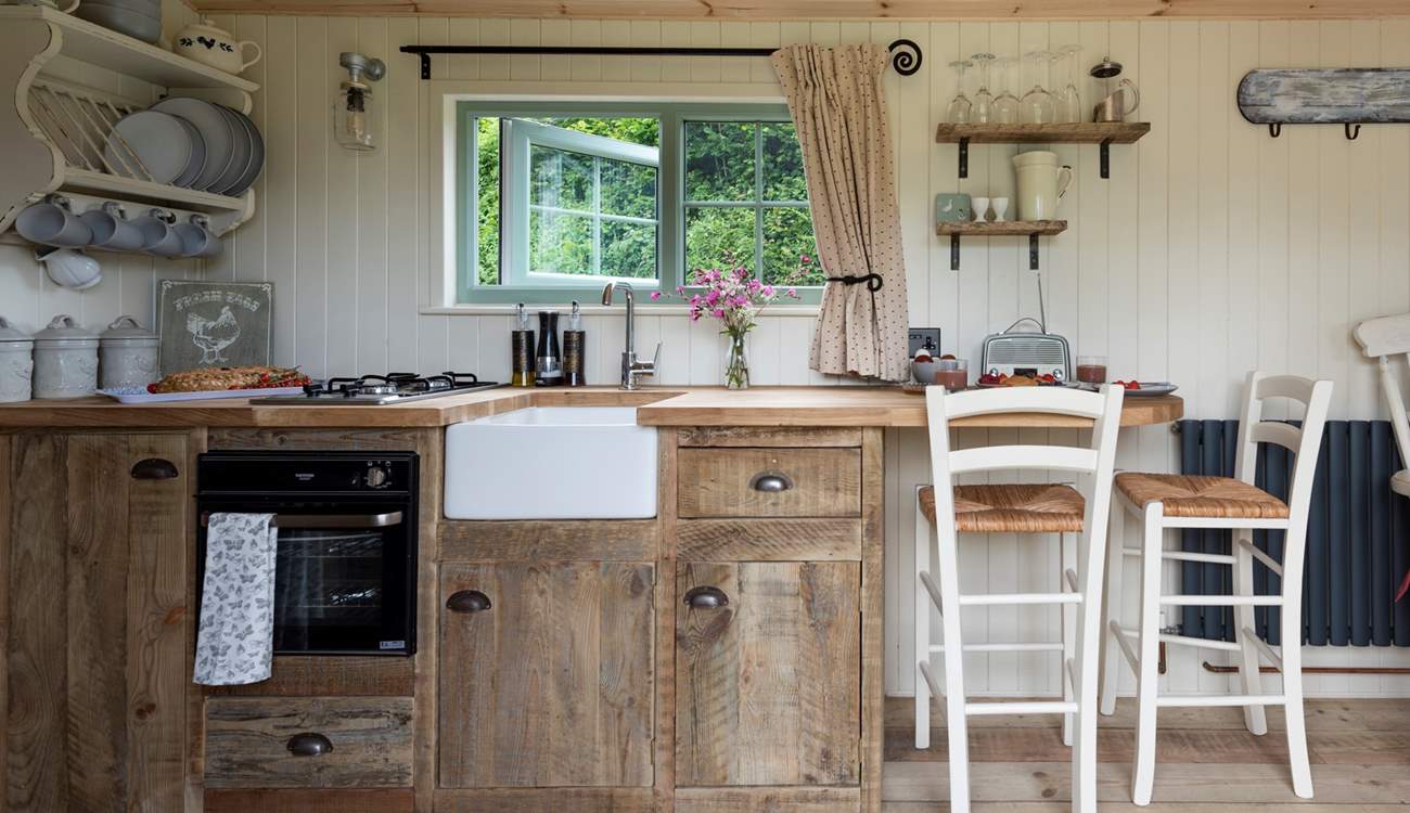 The kitchen is fully fitted and beautifully finished.