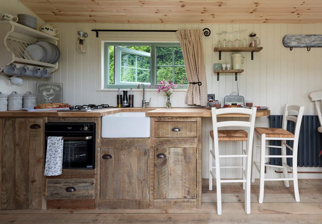 The kitchen is fully fitted and beautifully finished.