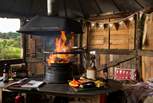 Cooking up a scrummy supper in the BBQ hut is a must. 