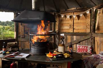 Cooking up a scrummy supper in the BBQ hut is a must.