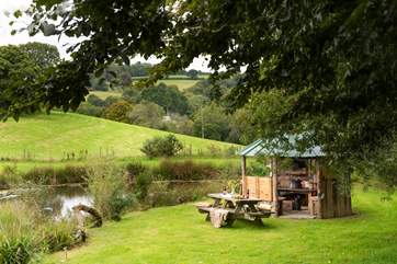 Cook and dine in this stunning setting.