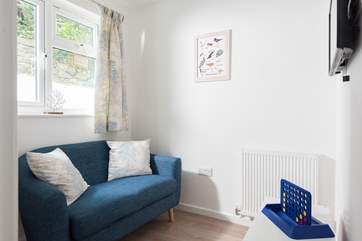 The snug is the perfect little hideaway.