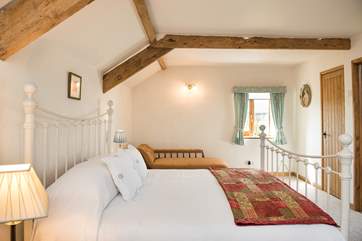 Bedroom 3 on the second floor has a super-king size bed.