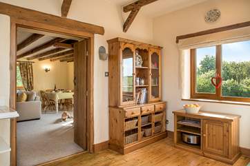 Looking from the kitchen through to the sitting/dining-room.
