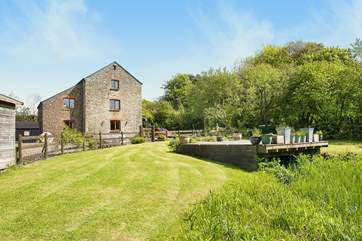 The Mill is situated in just under an acre of lush countryside including a pond and associated wildlife.