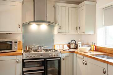 The kitchen has everything you need.