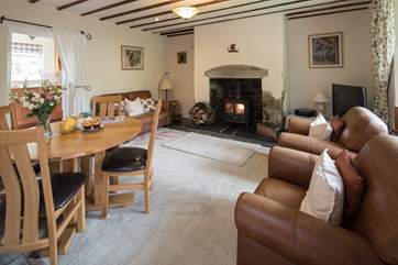 Step into the cottage and be greeted by this lovingly designed sitting-room.