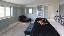 The master bedroom boasts a huge double bed and a fabulous en suite.