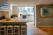 The breakfast-bar makes a great spot to enjoy a spot of cereal.