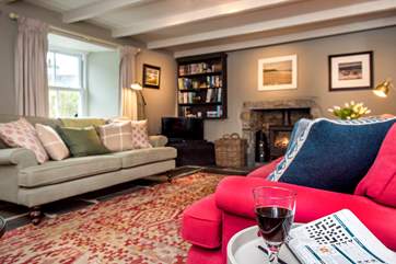 The toasty wood-burner makes this a perfect retreat all year round.