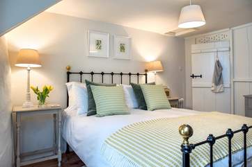 One of two double bedrooms at Kear Cottage.
