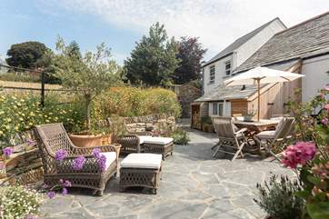 The loungers invite you to lay back and relax - bliss!
