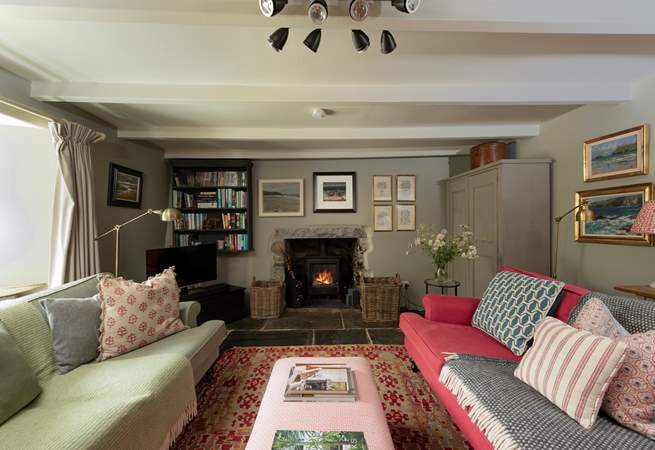 The toasty wood-burner makes this a perfect retreat all year round.