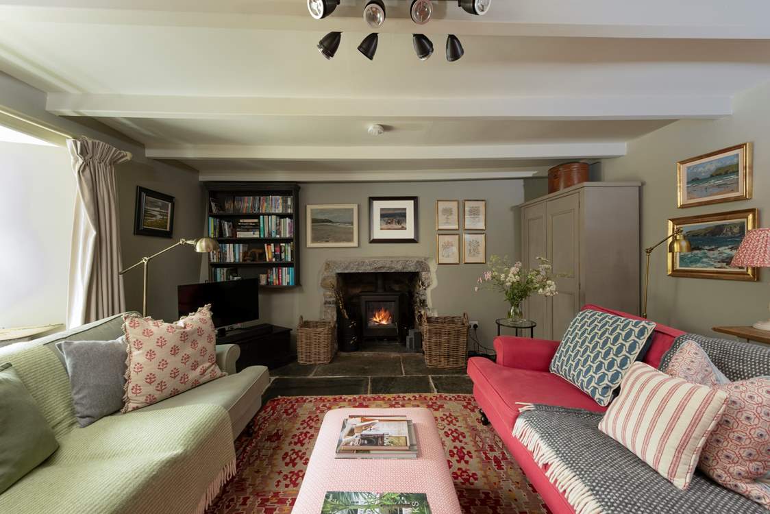 The toasty wood-burner makes this a perfect retreat all year round.