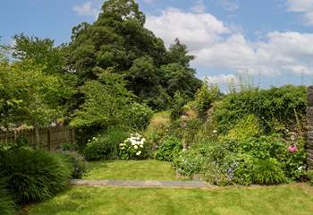 The garden changes with the seasons.