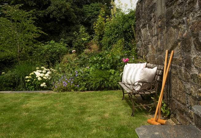 There's a selection of garden games to keep you amused.