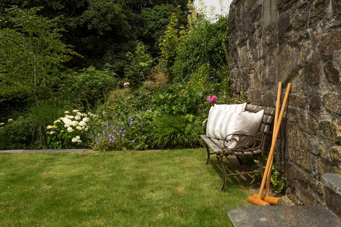 There's a selection of garden games to keep you amused.