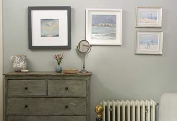 There's a wonderful selection of artwork in Kear Cottage.