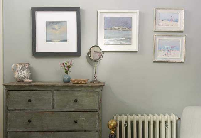 There's a wonderful selection of artwork in Kear Cottage.