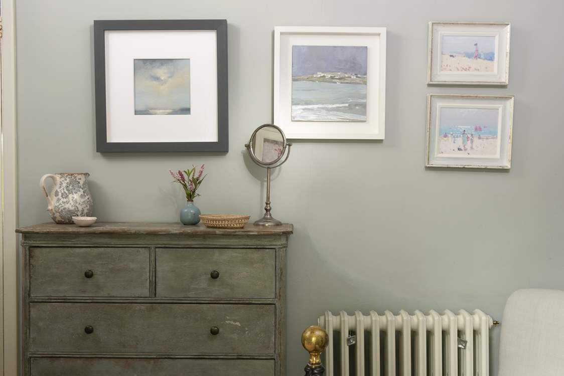 There's a wonderful selection of artwork in Kear Cottage.