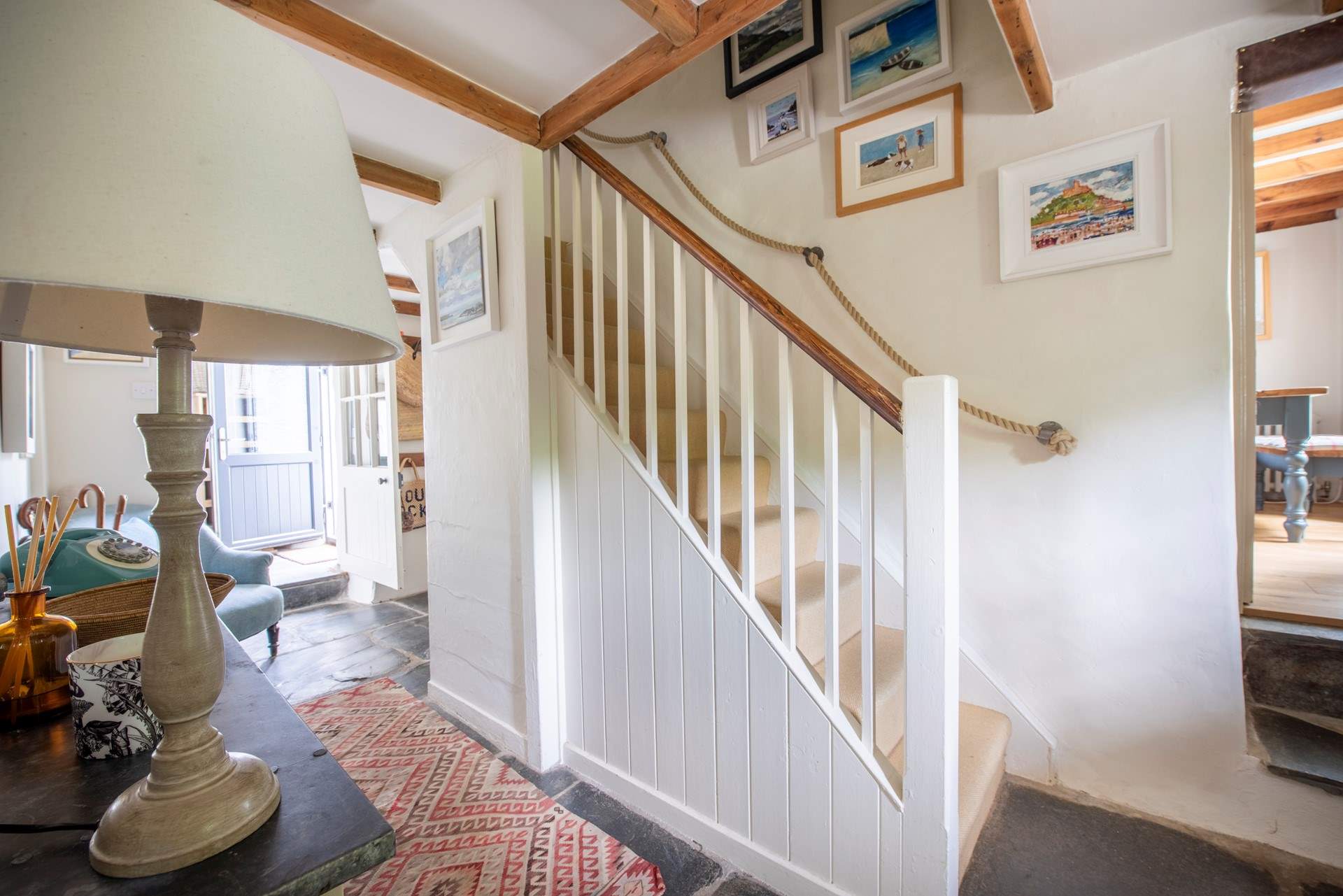 When it's time for bed, 3 beautiful bedrooms await at the top of the stairs.