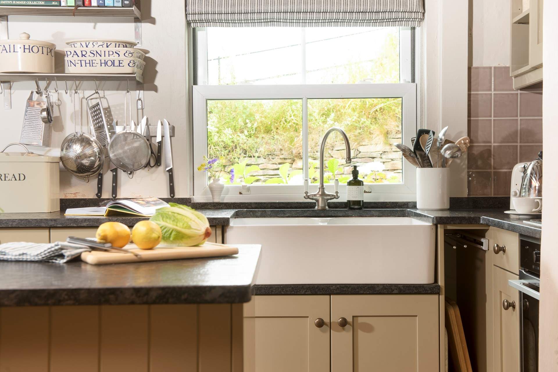 The kitchen is a chef's delight.