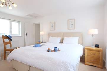 Bedroom 1 can be made up as a 6ft double or as twin beds.