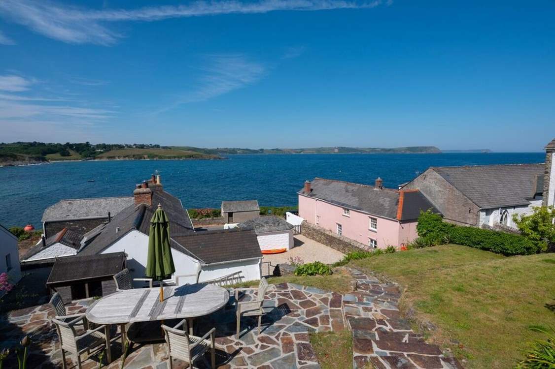 The view from the middle terrace.