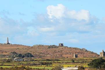Nearby Carn Brea can be easily reached by car. This fascinating area is rich in mining history.