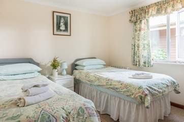 The twin bedroom.
