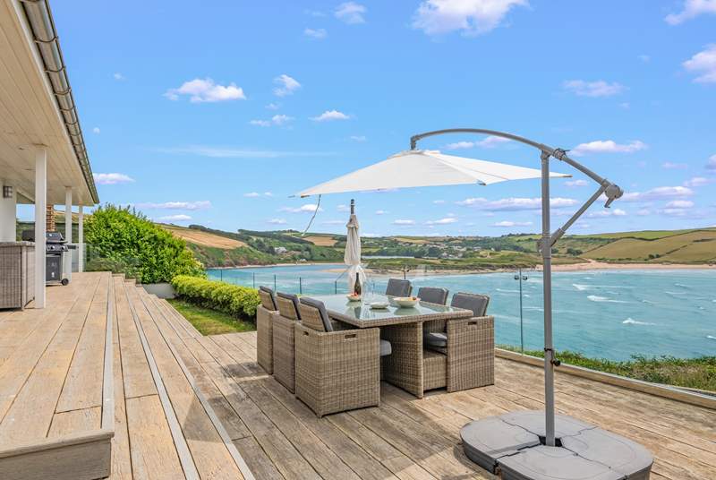 Step out of the living area onto your decked patio and breathe in the sea air.