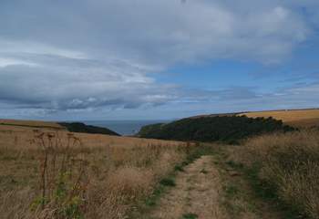 A footpath from the top of the village takes you straight to the coastal path and a hidden bay.