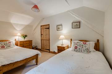 The second twin bedroom, also on the first floor.