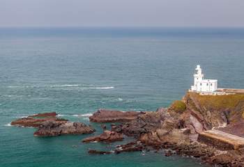 Hartland Lighthouse sits in solitude overlooking the Bristol Channel and Atlantic towards Lundy Island.
