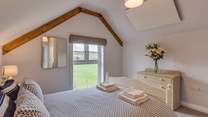 You can sit in bed with your morning cup of tea and look out over the meadow. You are quite likely to see deer grazing in the evening or early in the morning.