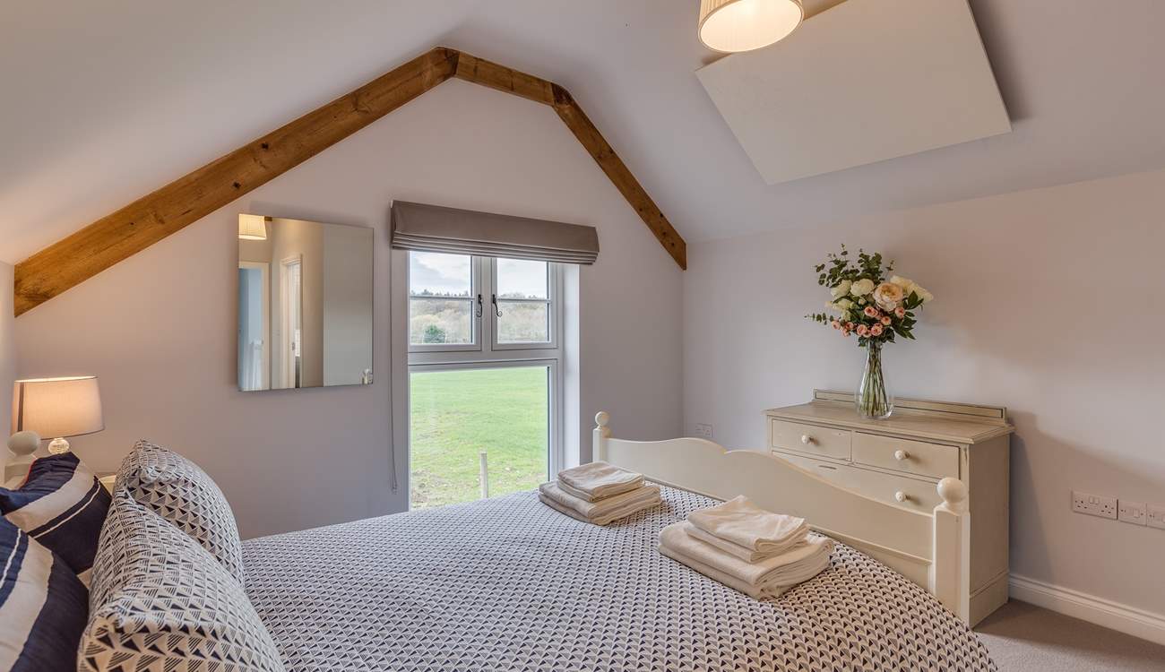 You can sit in bed with your morning cup of tea and look out over the meadow. You are quite likely to see deer grazing in the evening or early in the morning.