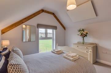 You can sit in bed with your morning cup of tea and look out over the meadow. You are quite likely to see deer grazing in the evening or early in the morning.