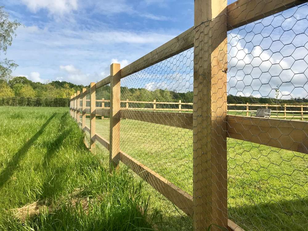 The garden is fenced to reassure parents with young children and guests who wish to bring their dog with them.