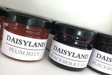 Guests can treat themselves to a lovely selection of home produce from the smallholding.